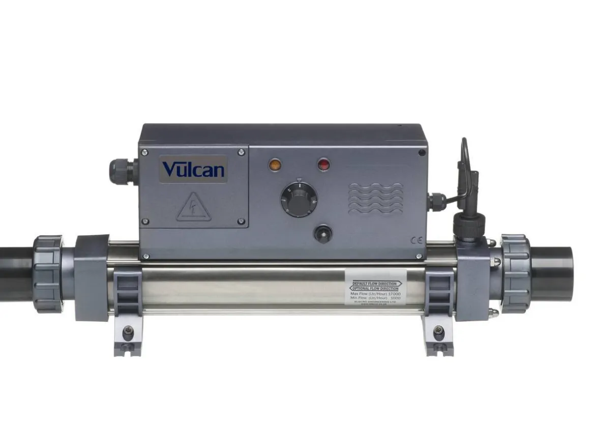 Réchauffeur électrique "Vulcan Analogique" - 29 x 24 x 51.5 cm - 6 kW monophasé - Gris
