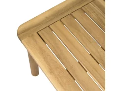 Salon de jardin en bois avec coussins inclus "Milano" - 4 places - Gris