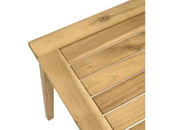 Salon de jardin en bois d'acacia avec coussins 