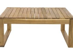 Salon de jardin en bois d'acacia avec coussins 