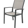 Salon de jardin repas extensible "Lagos" - 200/320 x 105 x 76 cm - 12 chaises - Taupe