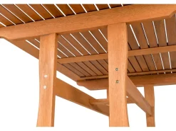 Salon de jardin repas "Séoul" - 1 Table + 8 chaises - Maple - Beige