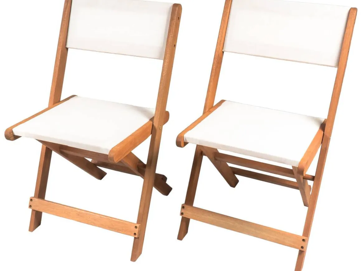 Salon de jardin repas "Séoul" - 1 Table + 8 chaises - Maple - Beige