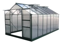 Serre jardin polycarbonate "Dahlia" Vert Sapin 13,29 m²