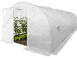 Serre tunelle de jardin avec porte 6 x 3 m