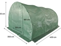 Serre tunelle de jardin 4 x 3 m 