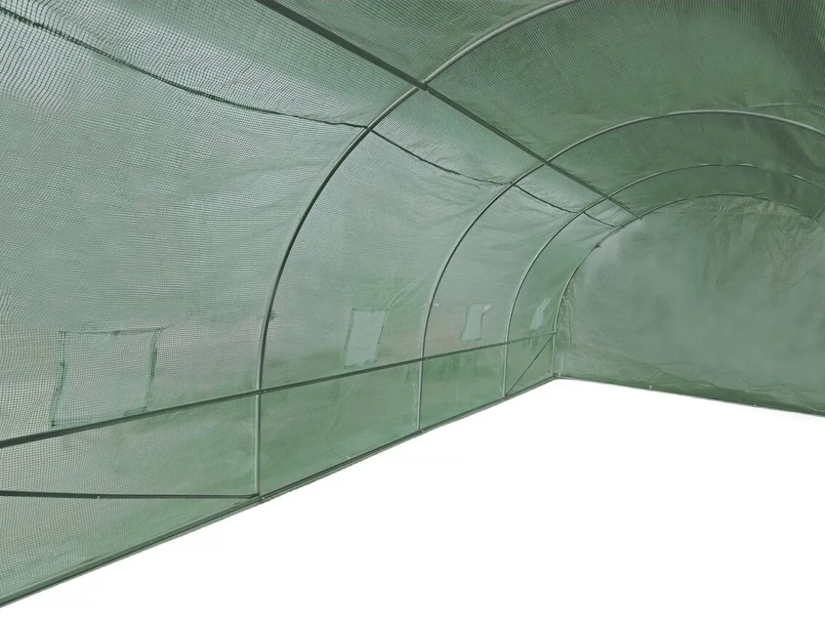 Serre tunelle de jardin 6 x 3 m "Lys" - 18 m² - 140g - Vert