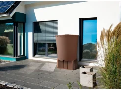 Socle pour récupérateur d'eau 500 L - 75 x 60 x30 cm - Taupe