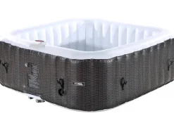 Spa Gonflable Nice en PVC - 6 places - Marron/Crème