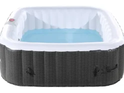 Spa Gonflable Nice en PVC - 6 places - Marron/Crème