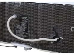 Spa Gonflable Nice en PVC - 6 places - Marron/Crème