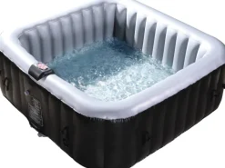Spa Gonflable NICE en PVC - 6 places - Gris/Noir