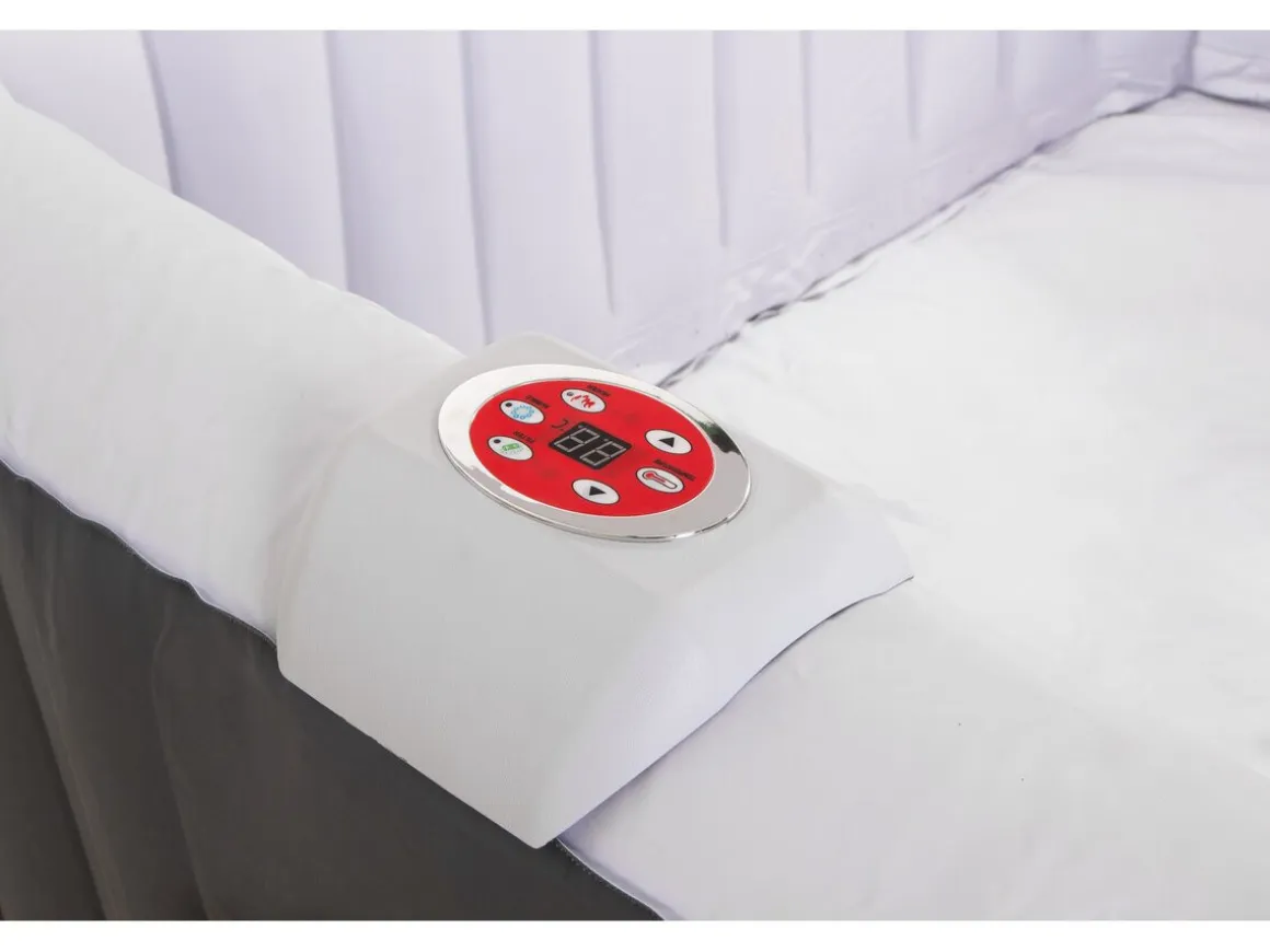 Spa gonflable "RIVIERA" en PVC - 6 places - Gris/blanc