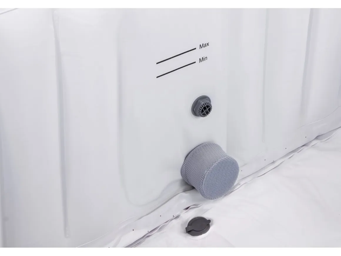 Spa gonflable "RIVIERA" en PVC - 6 places - Gris/blanc