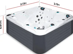 Spa " Solace "  - 4 places + 1 allongée - 2.13 x 2.13 x 0.91  m
