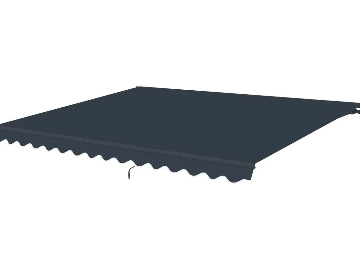 Store banne en aluminium "Ombra 4" - 395 x 300 cm - Gris