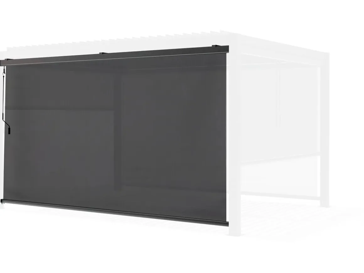 Store pergola bioclimatique - 277 x 208 cm - Gris anthracite