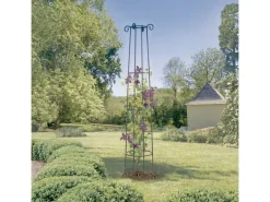 Support  décoratif - " Obelisk " - Ø 0.41 x 2.00 m - Rouille antique