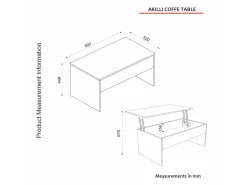Table basse avec coffre de rangement en bois 
