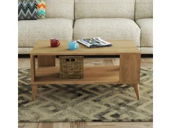 Table basse en bois "Authentic" - 90 x 41 x 54 cm - Marron