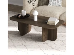 Table basse en bois "Becaj" - 120 x 60 x 41 cm - Noyer