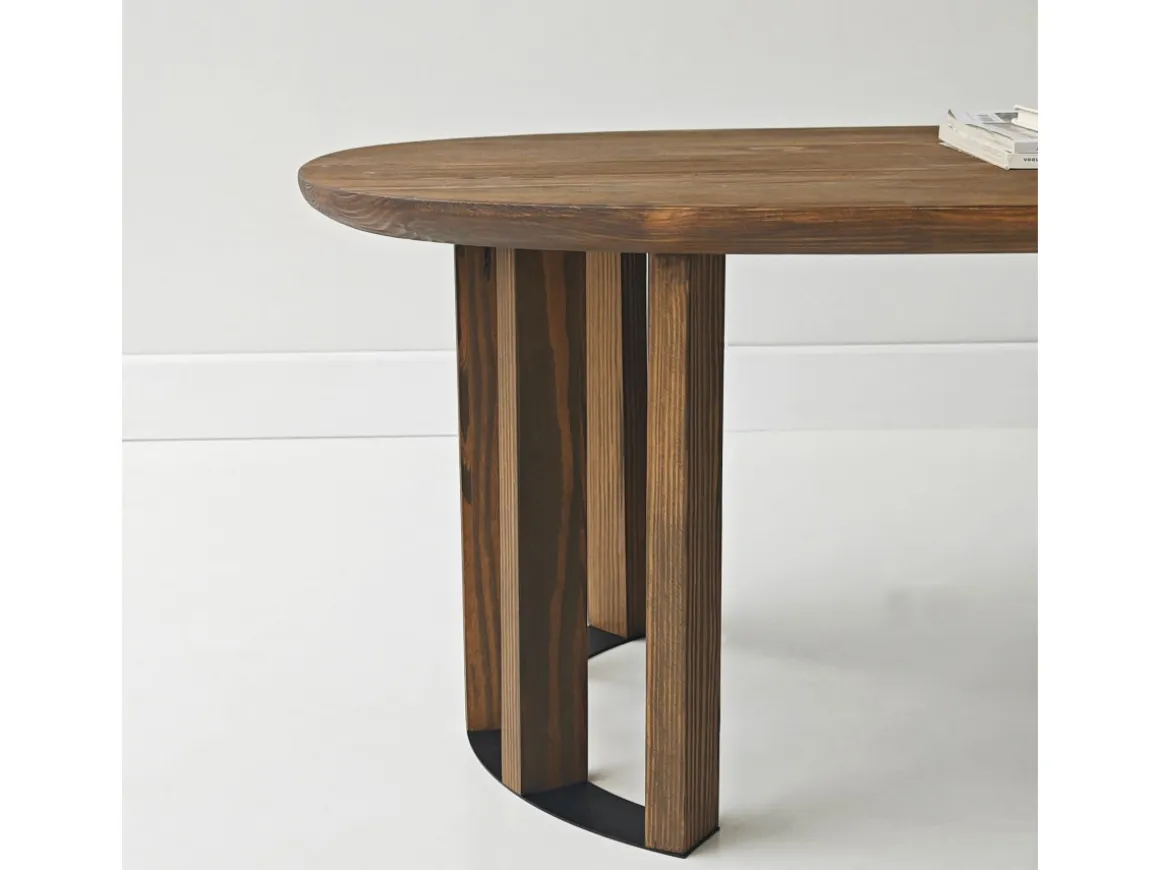 Table basse en bois "Elysia" - 120 x 60 x 40 cm - Marron