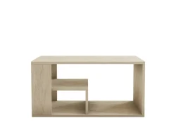 Table basse en bois "Eros" - 80 x 40 x 50 cm - Travertin