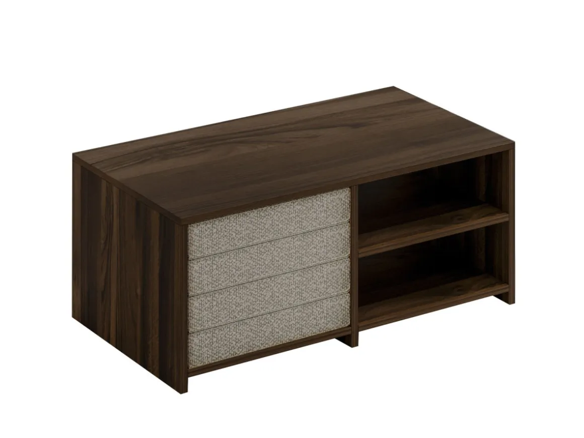 Table basse en bois "Gord" - 90 x 45 x 44 cm - Marron