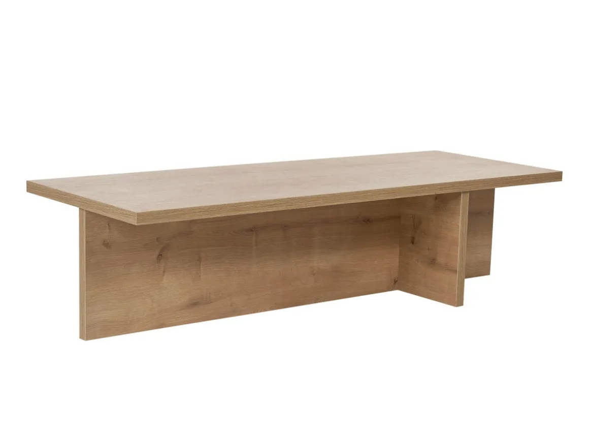 Table basse en bois "Harbor" - 120 x 45 x 30 cm - Chêne Saphir