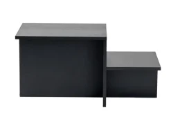 Table basse en bois "Harmony" 80 x 40 x 40 cm - Bois Noir