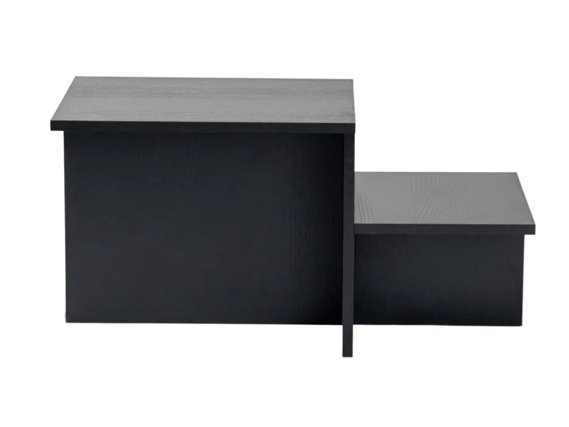 Table basse en bois "Harmony" 80 x 40 x 40 cm - Bois Noir