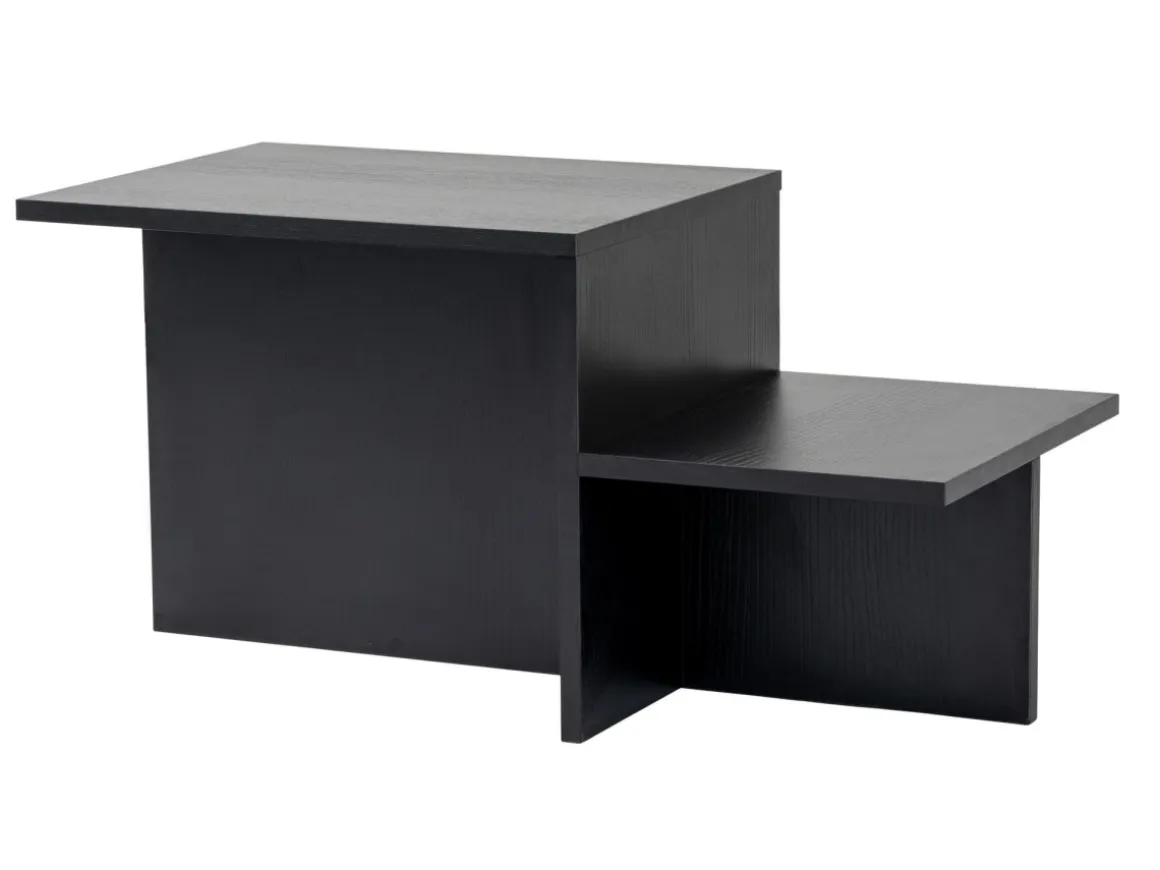 Table basse en bois "Harmony" 80 x 40 x 40 cm - Bois Noir
