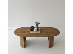 Table basse en bois "Hudson" - 120 x 60 x 40 cm - Marron