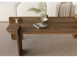 Table basse en bois "Lovge" 120 x 60 x 35 cm - Noyer