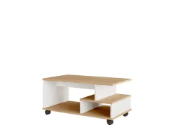 Table basse en bois "MIN9" - 90 x 51 x 42 cm - Blanc