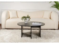 Table basse en bois "Moira" 90 x 90 x 41 cm - Bois Noir