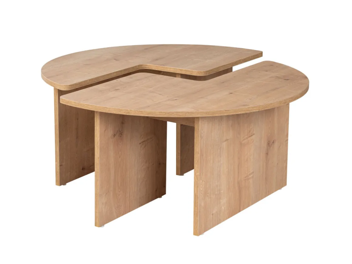 Table basse en bois "Moira" 90 x 90 x 41 cm - Chêne