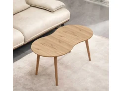 Table basse en bois "Moon" 99 x 54 x 45 cm - Chêne