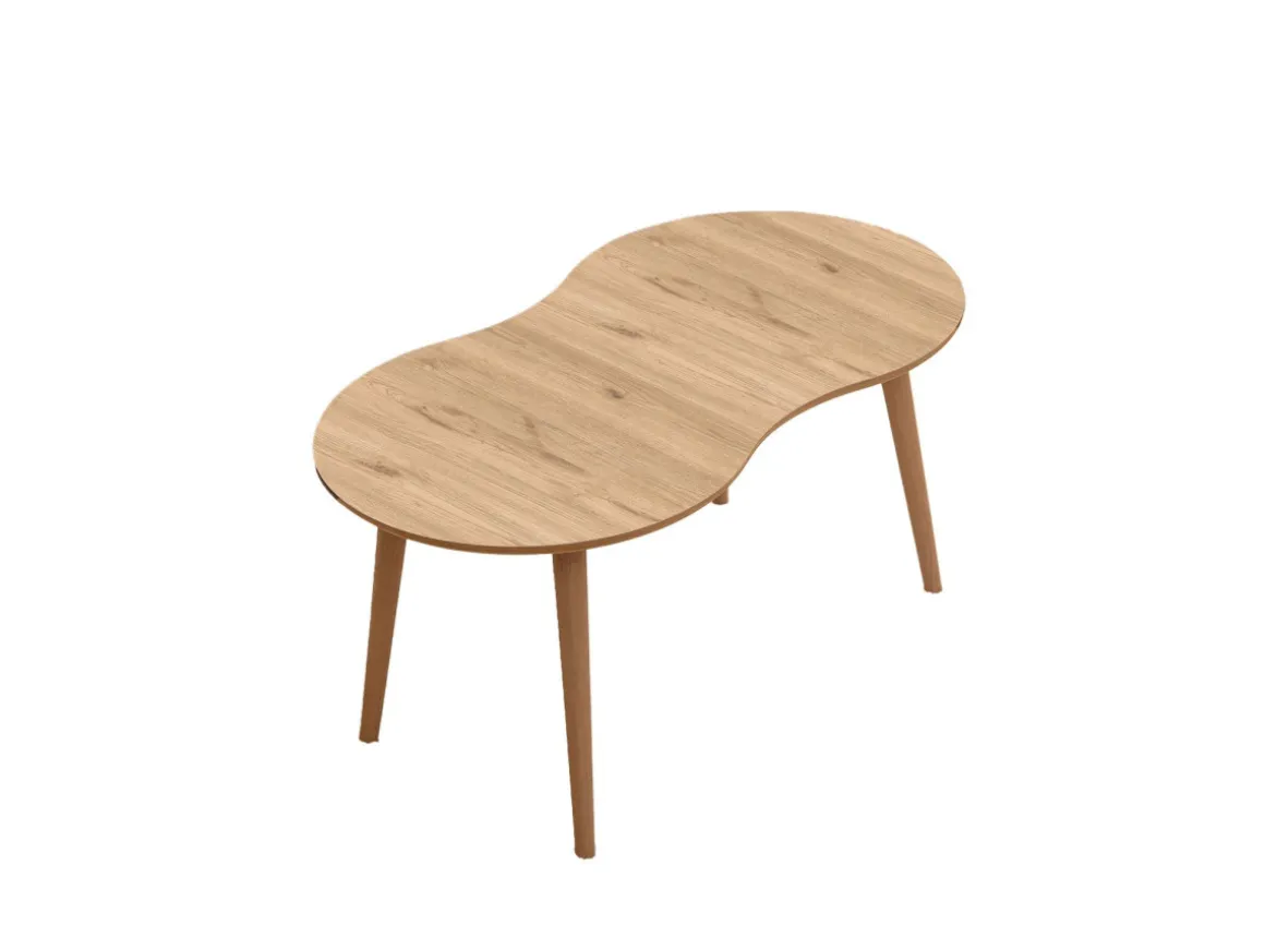 Table basse en bois "Moon" 99 x 54 x 45 cm - Chêne