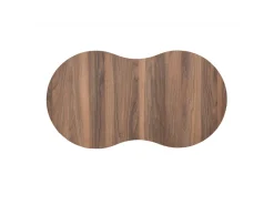 Table basse en bois "Moon" 99 x 54 x 45 cm - Noyer
