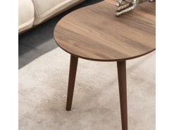 Table basse en bois "Moon" 99 x 54 x 45 cm - Noyer