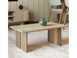 Table basse en bois "Ravello" - 90 x 50 x 40 cm - Beige