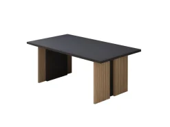 Table basse en bois "Ravello" - 90 x 50 x 40 cm - Gris anthracite