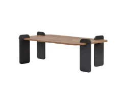 Table basse en bois "Renard" - 120 x 60 x 35 cm - Marron clair