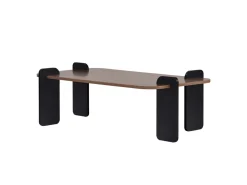 Table basse en bois "Renard" - 120 x 60 x 35 cm - Marron
