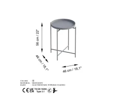 Table basse en métal 