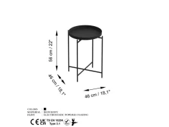 Table basse en métal 