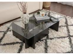 Table basse en verre 
