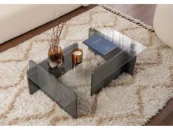 Table basse en verre 