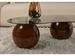 Table basse en verre 